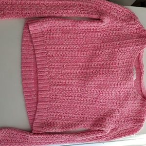 Justice pink sweater with hood